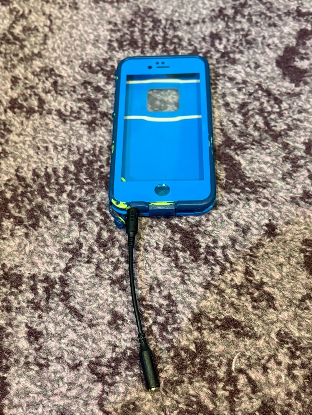 Lifeproof FRE Rugged Blue Waterproof Phone Case with Headphone Adapter Iphone 6